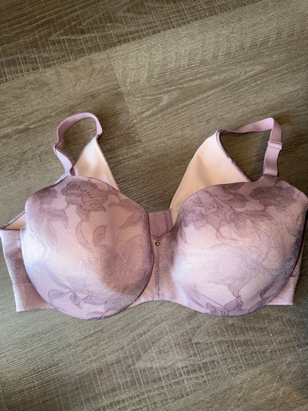 Cacique Lane Bryant Lightly Lined Full Coverage Bra - Floral Jacquard - 40F